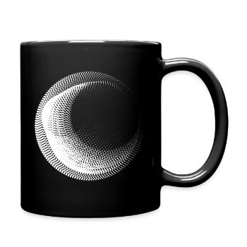 circles dots design - Full Colour Mug - black - Right