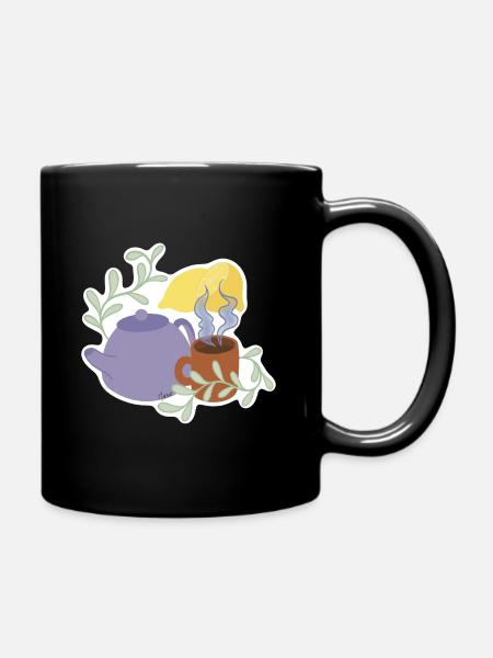 Lemon tea - Full Colour Mug - black