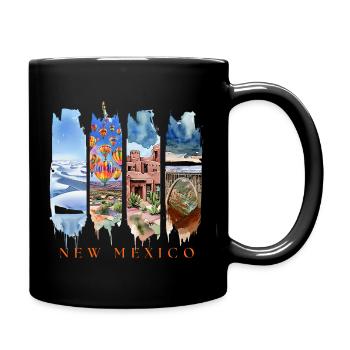 New Mexico Travel – Land of Enchantment Wüste - Tasse einfarbig - Schwarz - Rechts