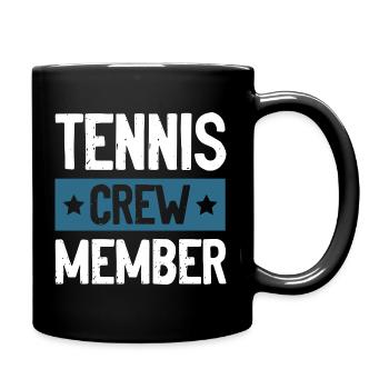 Équipe de tennis - Mug uni - noir - Droite