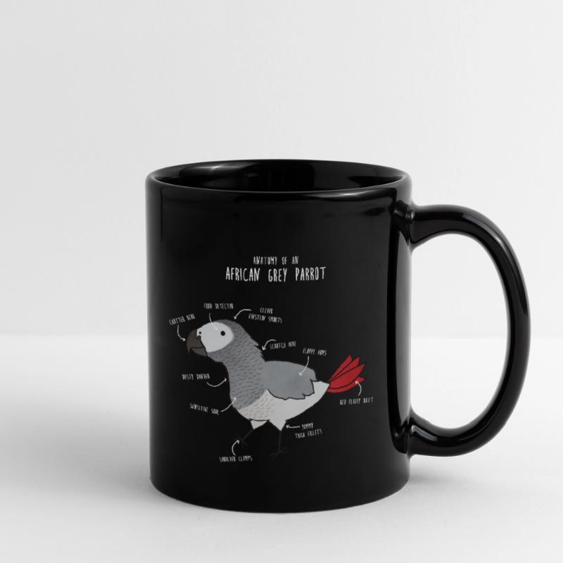 Anatomie der Kugelpython Tasse einfarbig