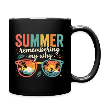 Summer Remembering My Why - Full Colour Mug - black - Right