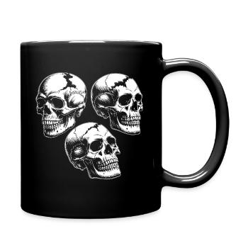 Silhouettes des Trois Crânes - Mug uni - noir - Droite