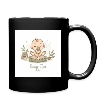 Bébé Zen Pacifique - Mug uni - noir - Droite