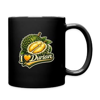 J’adore le durian – Retro Thaïlandais Fruit Vintage Desig - Mug uni - noir - Droite