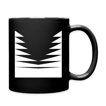 Triangles Pattern design - Full Colour Mug - black - Right