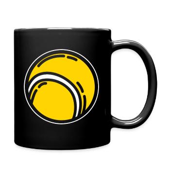 Tennis - Tasse einfarbig - Schwarz - Rechts