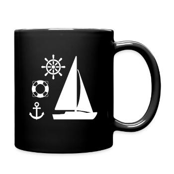 Sail - Full Colour Mug - black - Right