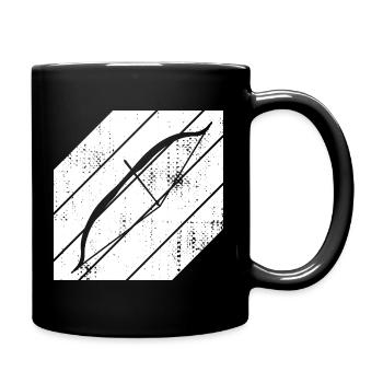 Sketch de tir à l’arc - Mug uni - noir - Droite