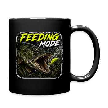 Conception de la pêche au brochet en mode d’alimentation - Mug uni - noir - Droite