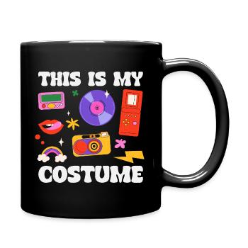 Retro Back to the 80s Vintage Design - Full Colour Mug - black - Right