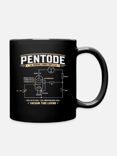 Pentode - Eine Legende der Röhrenelektronik - Tasse einfarbig - Schwarz