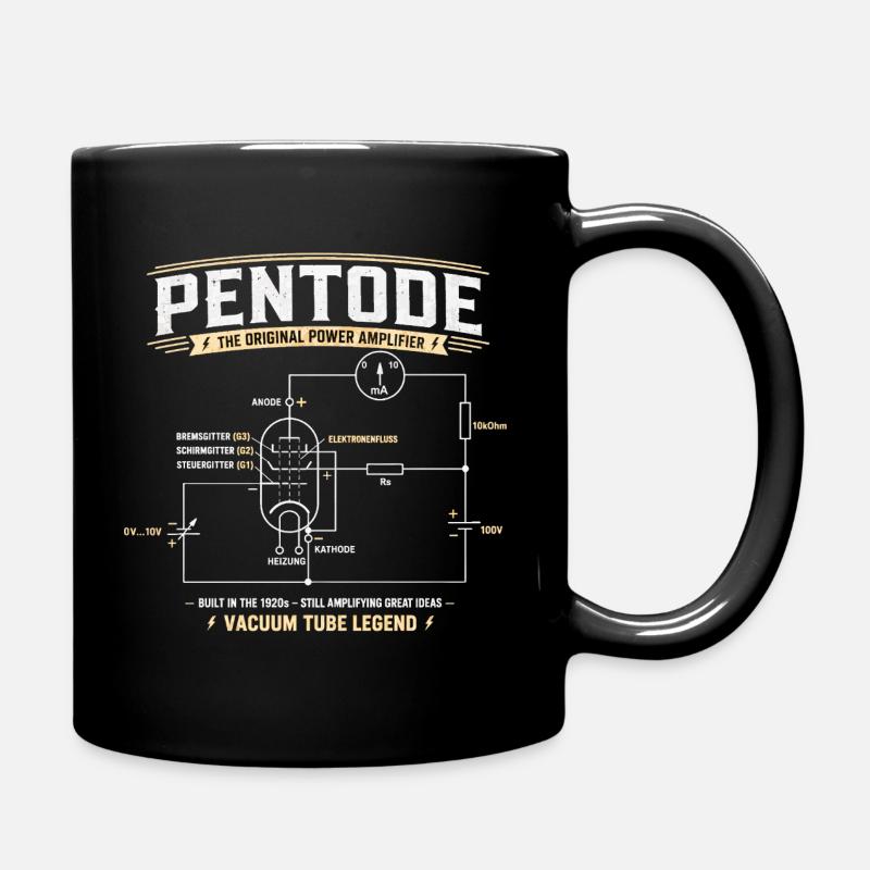 Pentode - Eine Legende der Röhrenelektronik - Tasse einfarbig - Schwarz