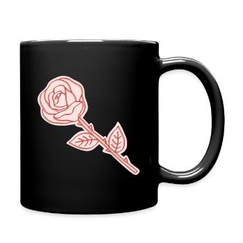 Illustration d’art en ligne Coral Rose - Mug uni - noir - Droite