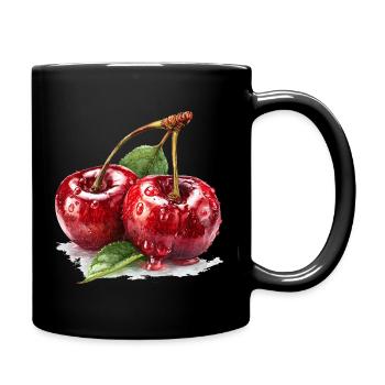 cerise - Mug uni - noir - Droite