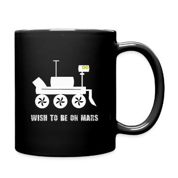 Motif du rover de souhait martien - Mug uni - noir - Droite