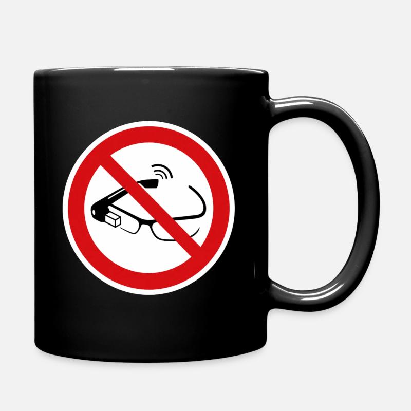 Smart Brille Verboten - Tasse einfarbig - Schwarz
