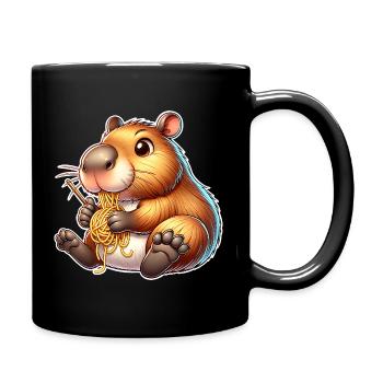 Pâtes à capybara - Mug uni - noir - Droite
