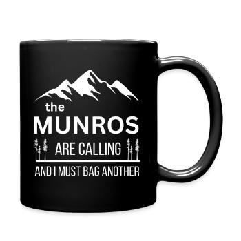 Munro Bagging Berg Scottish Highlands Mountain - Full Colour Mug - black - Right