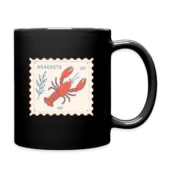 Aragosta Stempelkunst Lobster - Tasse einfarbig - Schwarz - Rechts