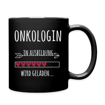 Onkologin Ausbildung Medizinstudium Ärztin Medizin - Tasse einfarbig - Schwarz - Rechts