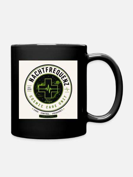 Night Frequency Cosmic Care Unit - Full Colour Mug - black