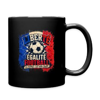 Football Liberté et Égalité | Tournoi 2026 Cadeau - Mug uni - noir - Droite