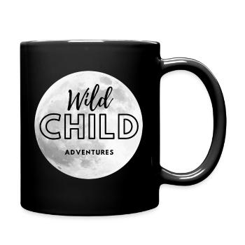 Wild child Adventures - Tasse einfarbig - Schwarz - Rechts