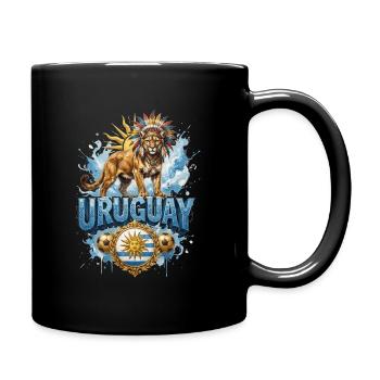 Uruguay - National Mannschaft t-shirt Vorlage  - Tasse einfarbig - Schwarz - Rechts