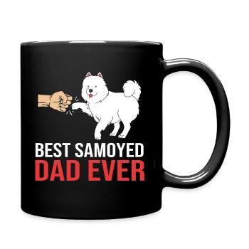 Samoyed - Full Colour Mug - black - Right