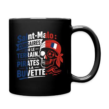 Corsaires de Saint-Malo - Tasse einfarbig - Schwarz - Rechts