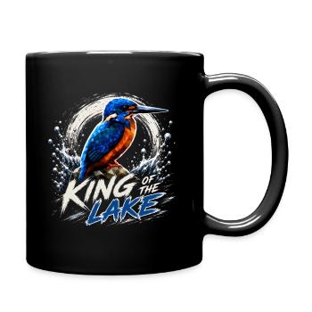 King Of The Lake Kingfisher Design - Full Colour Mug - black - Right