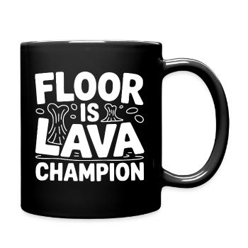 Floor Is Lava Champion - Full Colour Mug - black - Right