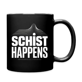 Schiefer passiert Geologie Tee - Tasse einfarbig - Schwarz - Rechts
