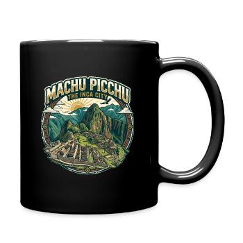 Machu Picchu Inca City - Full Colour Mug - black - Right