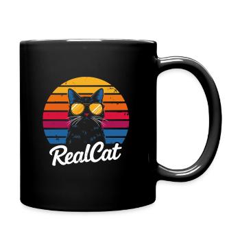 Lunettes de soleil Cat Crépuscule Realcat - Mug uni - noir - Droite