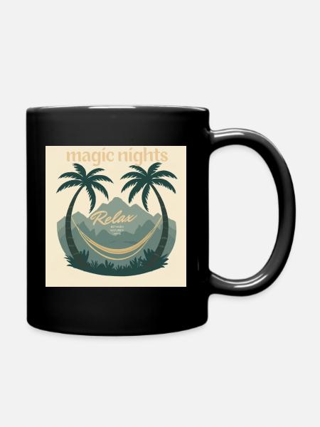 magic_nights_-_1 - Full Colour Mug - black