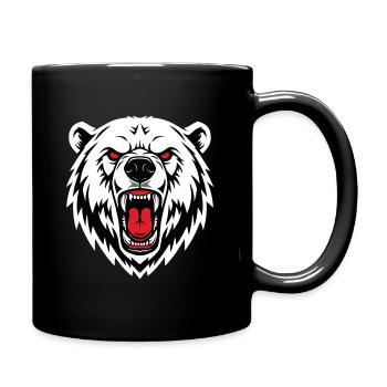 Ours Polaire Mascotte Logo Sport Musculation - Mug uni - noir - Droite
