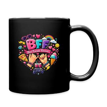 Meilleurs amis pour toujours - Mug uni - noir - Droite