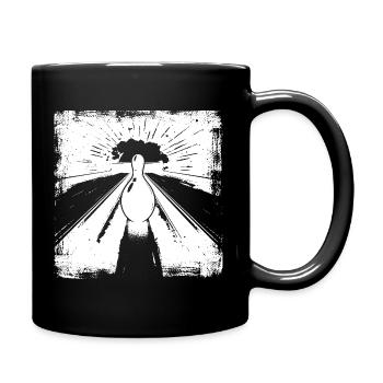 Graphiques de bowling - Mug uni - noir - Droite