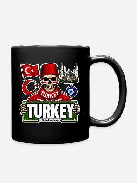 SkullCostume Édition Mondiale : Turquie - Mug uni - noir