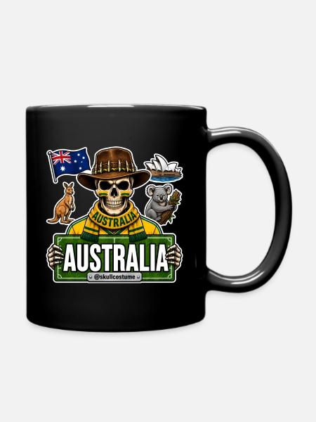 SkullCostume Édition Mondiale : Australie - Mug uni - noir