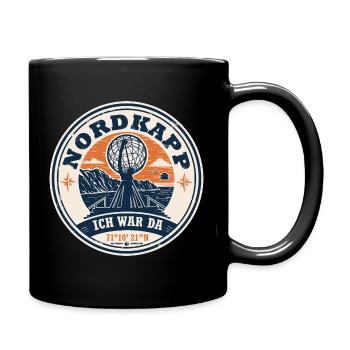 Nordkapp Nordkap Norwegen Roadtrip Geschenk - Tasse einfarbig - Schwarz - Rechts