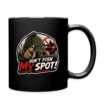 Karpfenfischen My Spot T-Shirt - Tasse einfarbig - Schwarz - Rechts