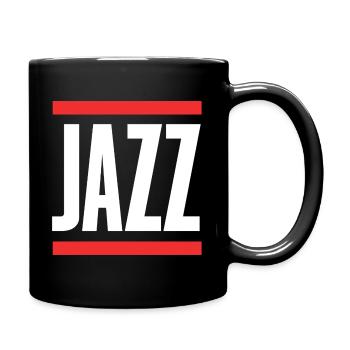 Jazz Bold Block Typography - Full Colour Mug - black - Right