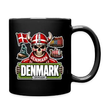 SkullCostume Édition Mondiale : Danemark - Mug uni - noir - Droite