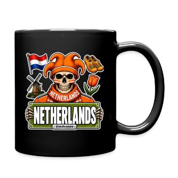 SkullCostume Édition Mondiale : Pays-Bas - Mug uni - noir - Droite