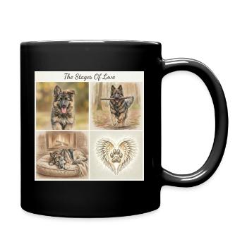 Sable German Shepherd Dog Mom Gift Shirt - Full Colour Mug - black - Right