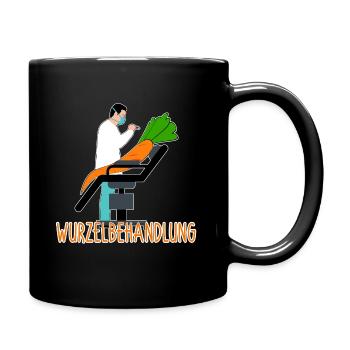 Lustiges Garten Wortspiel Pflanzen Humor Geschenk - Tasse einfarbig - Schwarz - Rechts