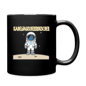 Anglerwitz Wortspiel Fisch Geschenkidee zweideutig - Tasse einfarbig - Schwarz - Rechts